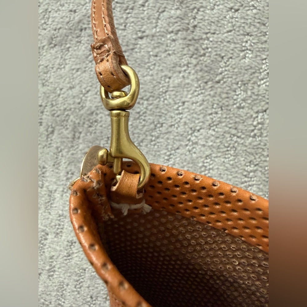 Clare V Leather Poche Cuoio Perf - Picture 11 of 14
